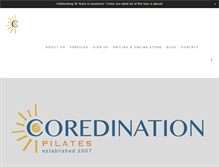 Tablet Screenshot of coredinationpilates.com